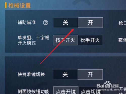 关于和平精英开枪辅助功能的位置及介绍_和平精英开枪辅助功能在哪  第2张